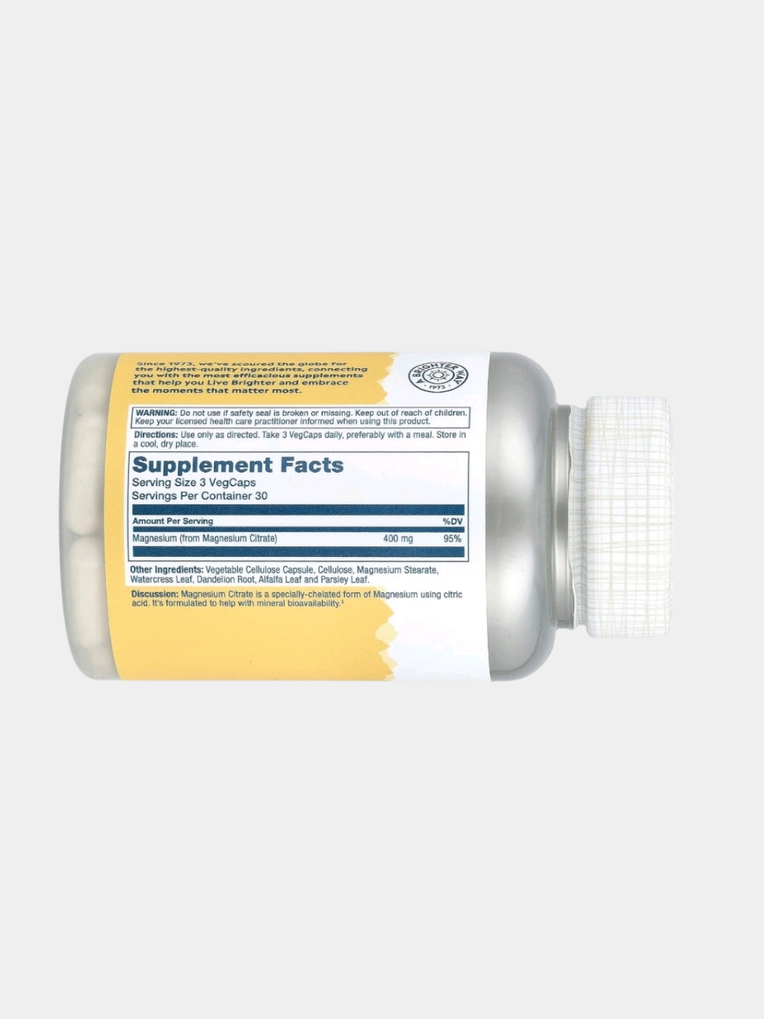 Цитрат магния, 90 вегетарианских капсул, халяль, Америка, США — фото 1