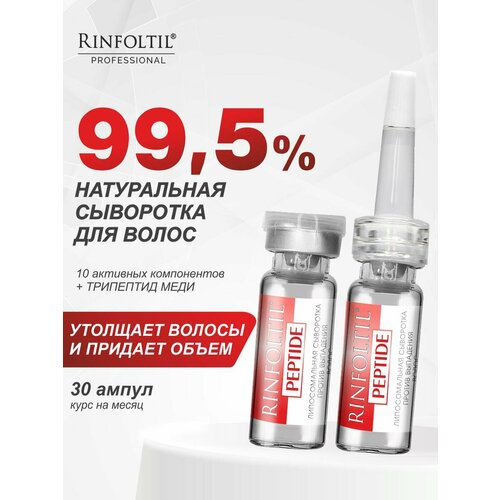 Ринфолтил пептид Липосомальная сыворотка против выпадения волос 30 фл. по 188 мг