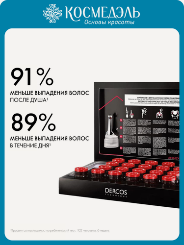 Изображение товара Средство VICHY Dercos против выпадения волос для мужчин Аминексил Intensive 5, 21 монодоза