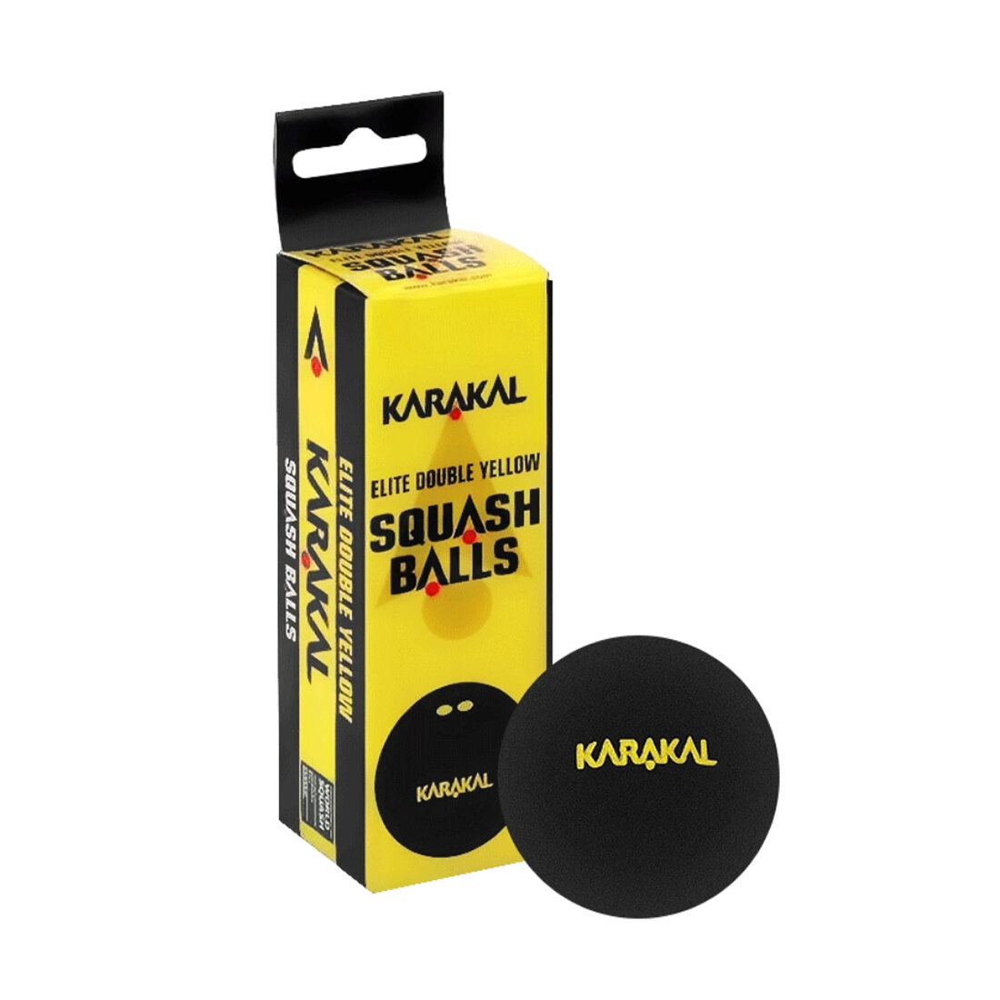 Мячи для сквоша Karakal 2-Yellow 3b Отскок: Очень слабый каучук