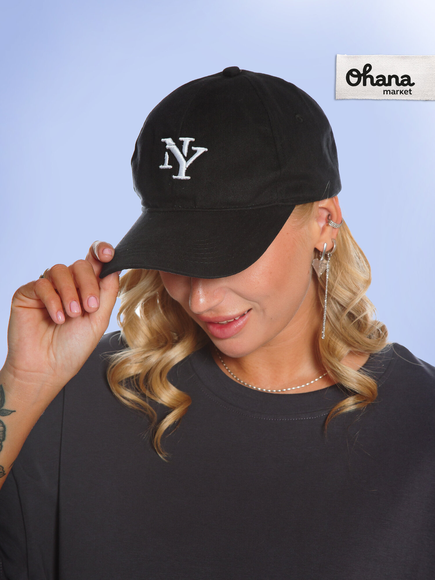 Бейсболка с принтом для мужчин и женщин