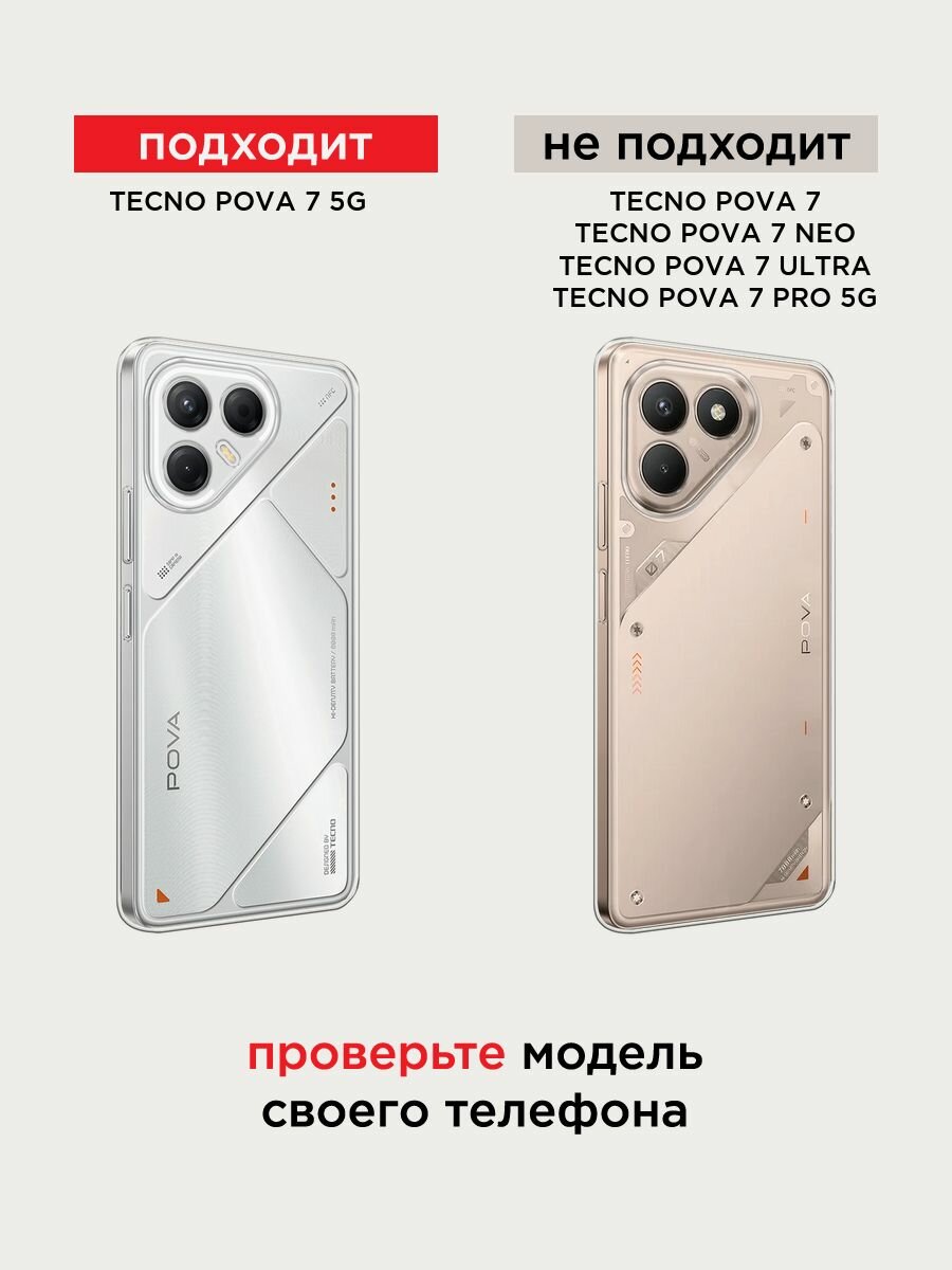 Чехол на Tecno Pova 7 5G / Текно Пова 7 5G с принтом "Земля из космоса" — фото 1