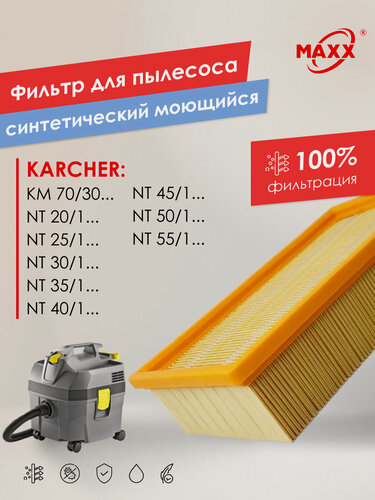 Изображение товара HEPA фильтр для пылесоса Karcher /1: 20, 25, 30, 35, 40, 45, 50, 55 бумажный