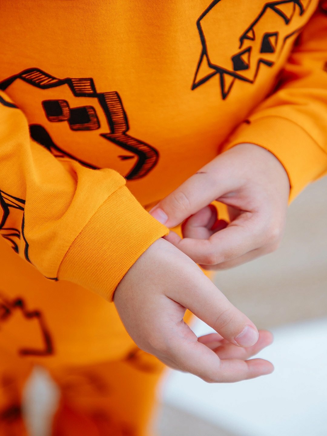 Пижама neo, размер 86, оранжевый — фото 1