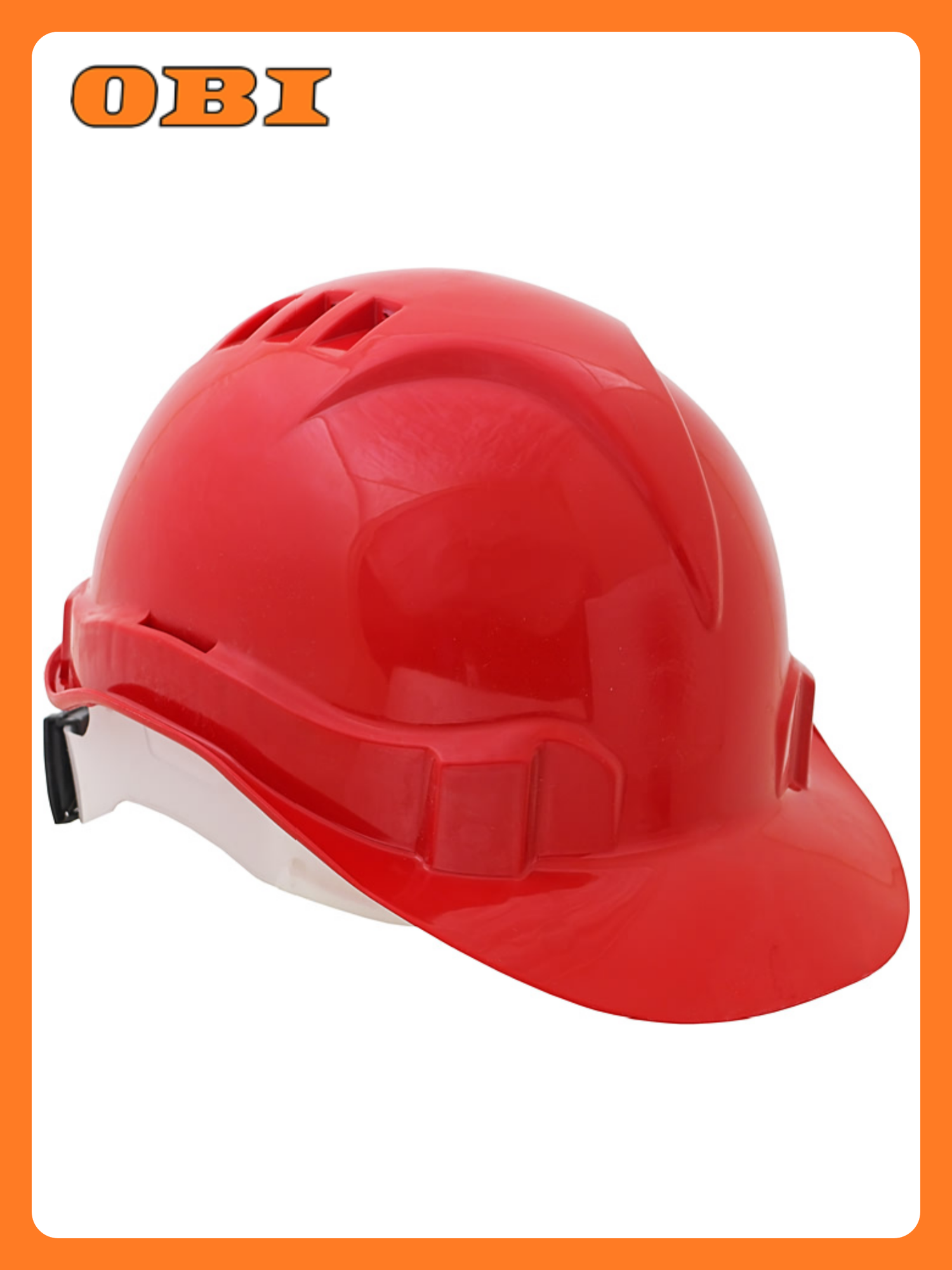 Каска защитная КЭС Европласт с храповым механизмом красная 52-62 размер