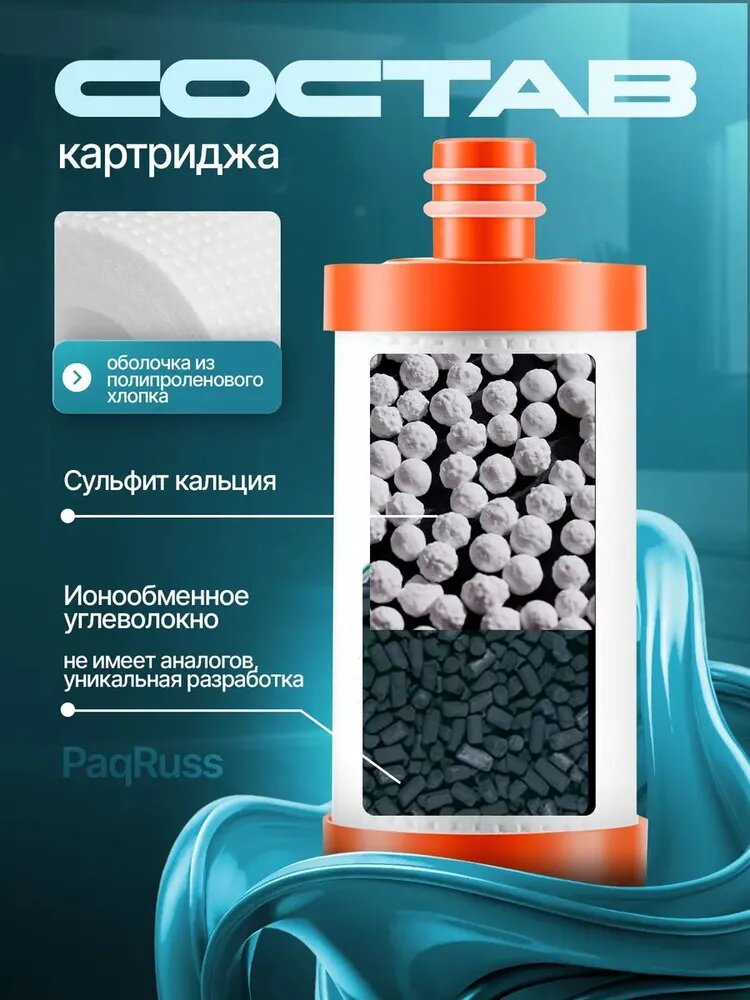 3 картриджа, фильтр для душа Paqruss
