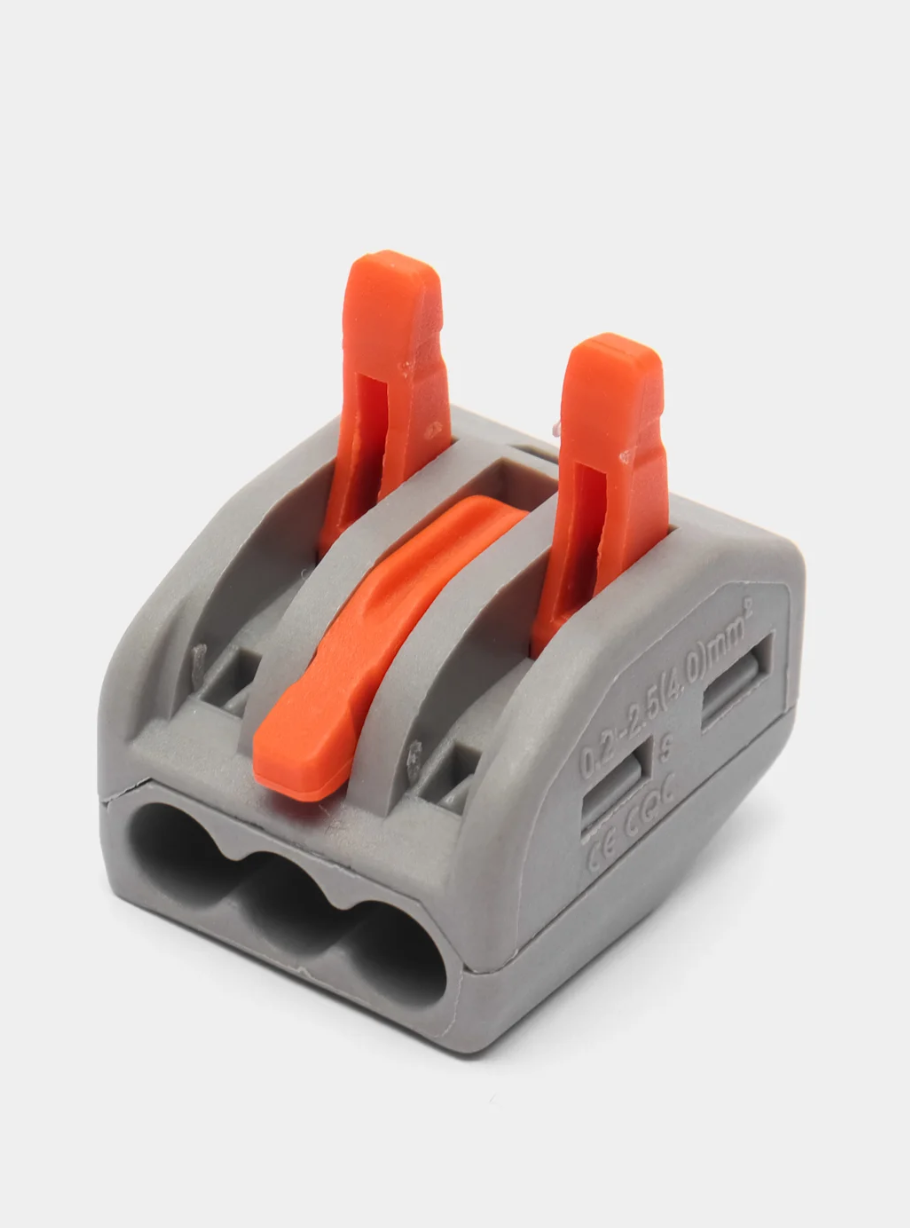 Клемма соединительная 3-х проводная СМК222-413 (в упаковке 50 клемм)