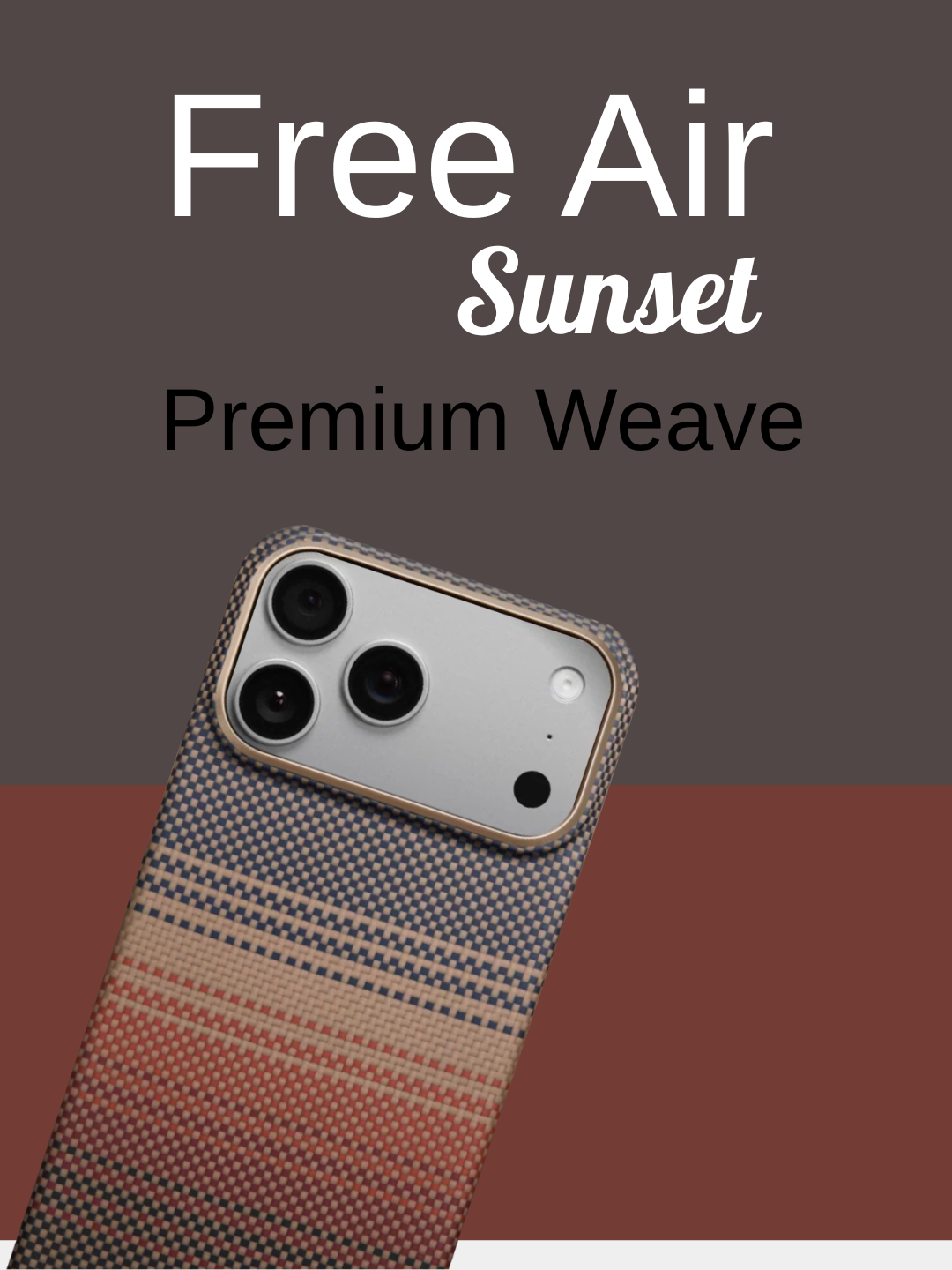 Чехол Moment для iPhone 17 Pro: закат, MagSafe, свет, Live, премиальное плетение.