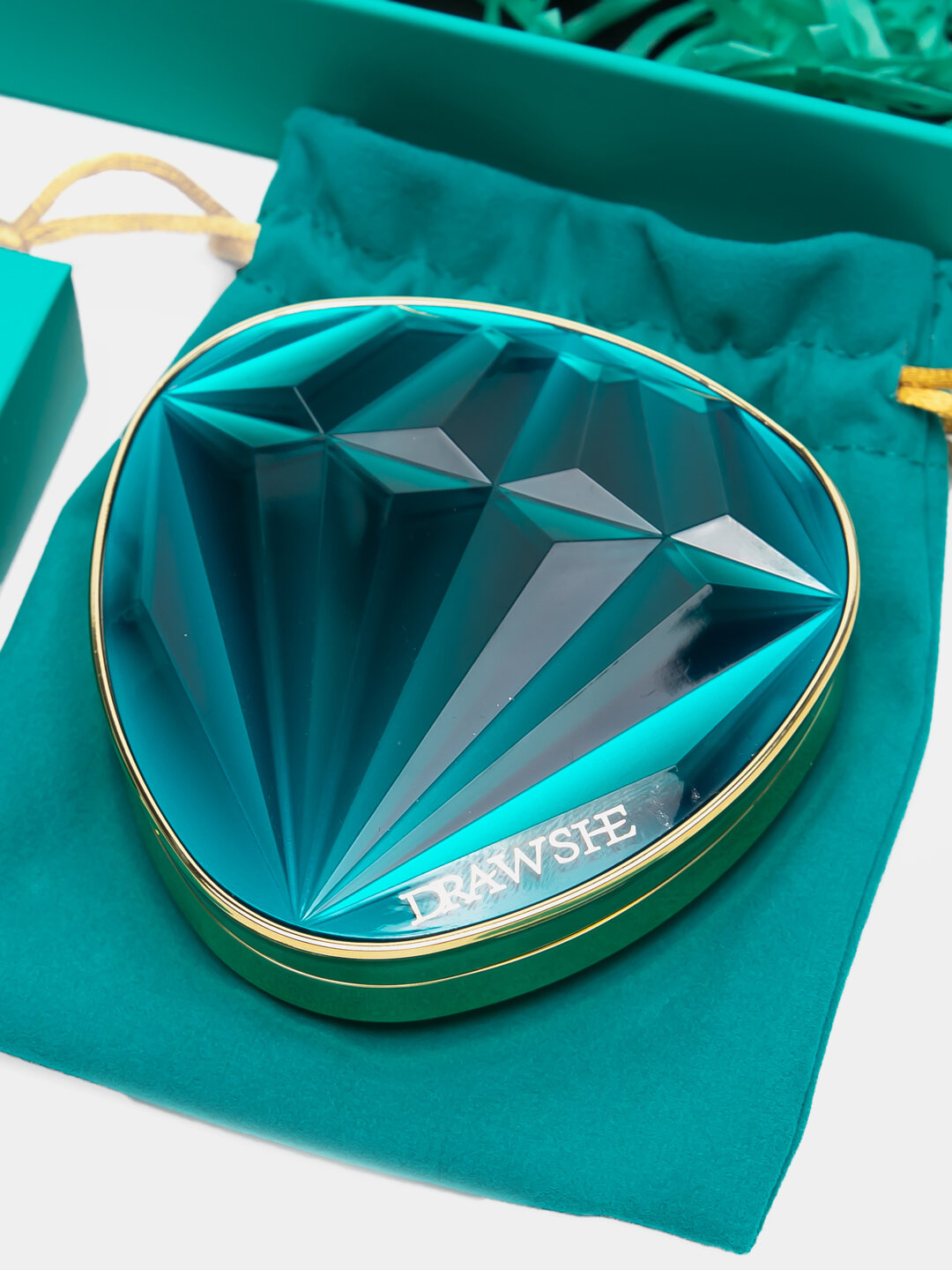 Кушон крем-пудра для лица, алмазный дизайн, компактный формат, для подарка