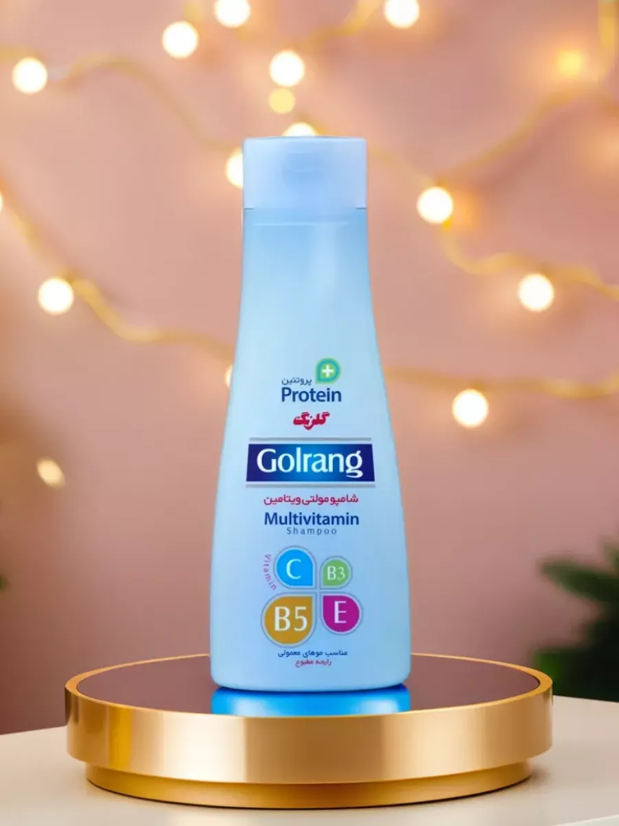 Шампунь Golrang мульти витаминный, обогащенный протеином , для нормальных волос, 900 мл, Иран — фото 1
