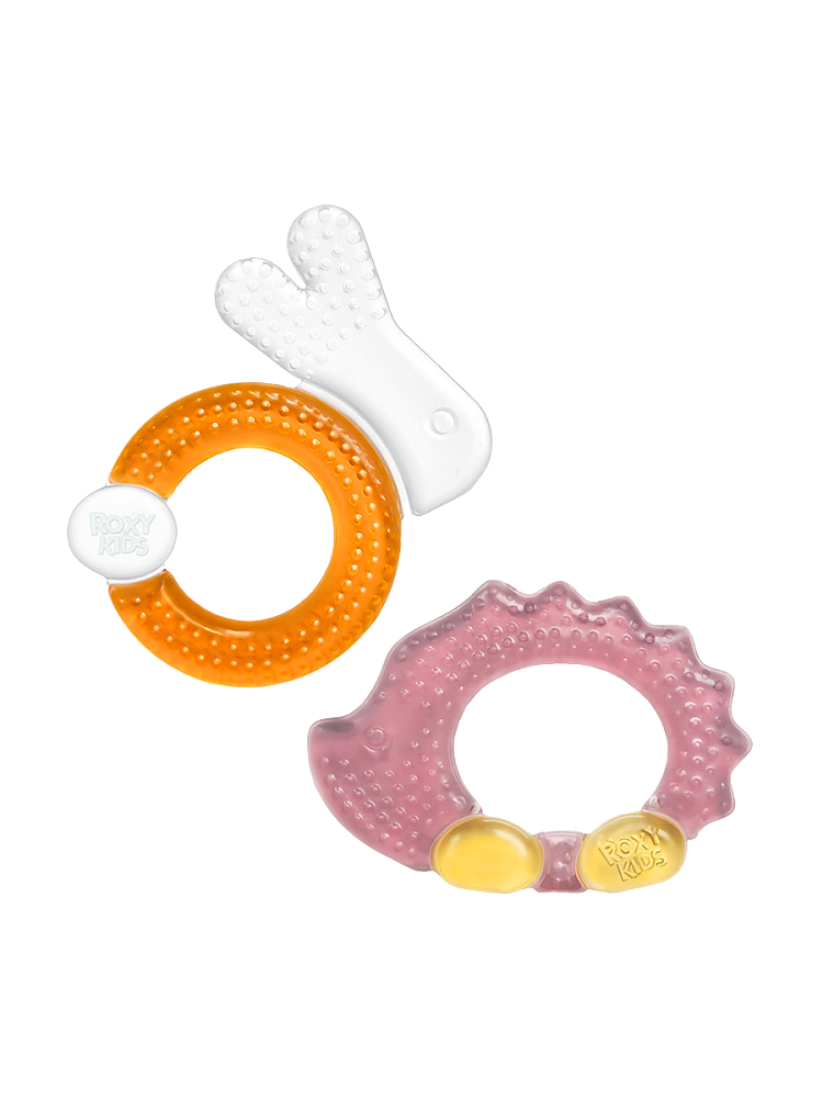 ROXY-KIDS Прорезыватели ROXY-KIDS с охлаждающим эффектом, 2 шт, лесные жители