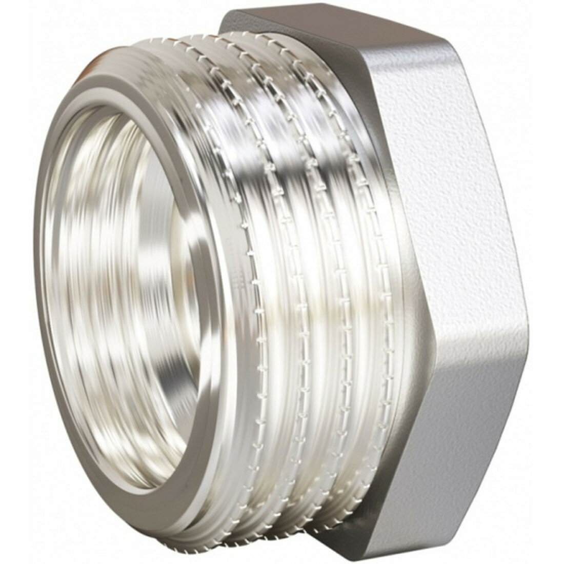 Футорка LD латунь никелированная DN20х15 3/4