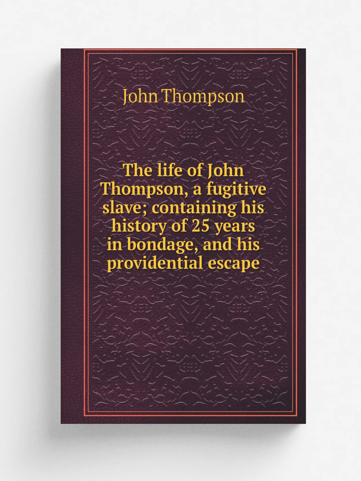 The life of John Thompson, a fugitive slave; containing his history of 25 years in bondage, and his providential escape | John Thompson | 1856 | Worc…