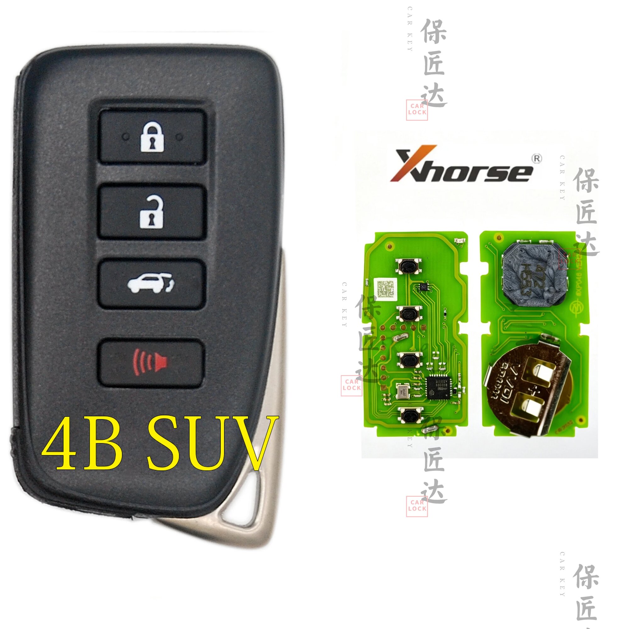 Умный ключ Xhorse VVDI XM38 в стиле LEXUS, универсальный пульт VVDI XM38 -4B SUV, EN-GL Version