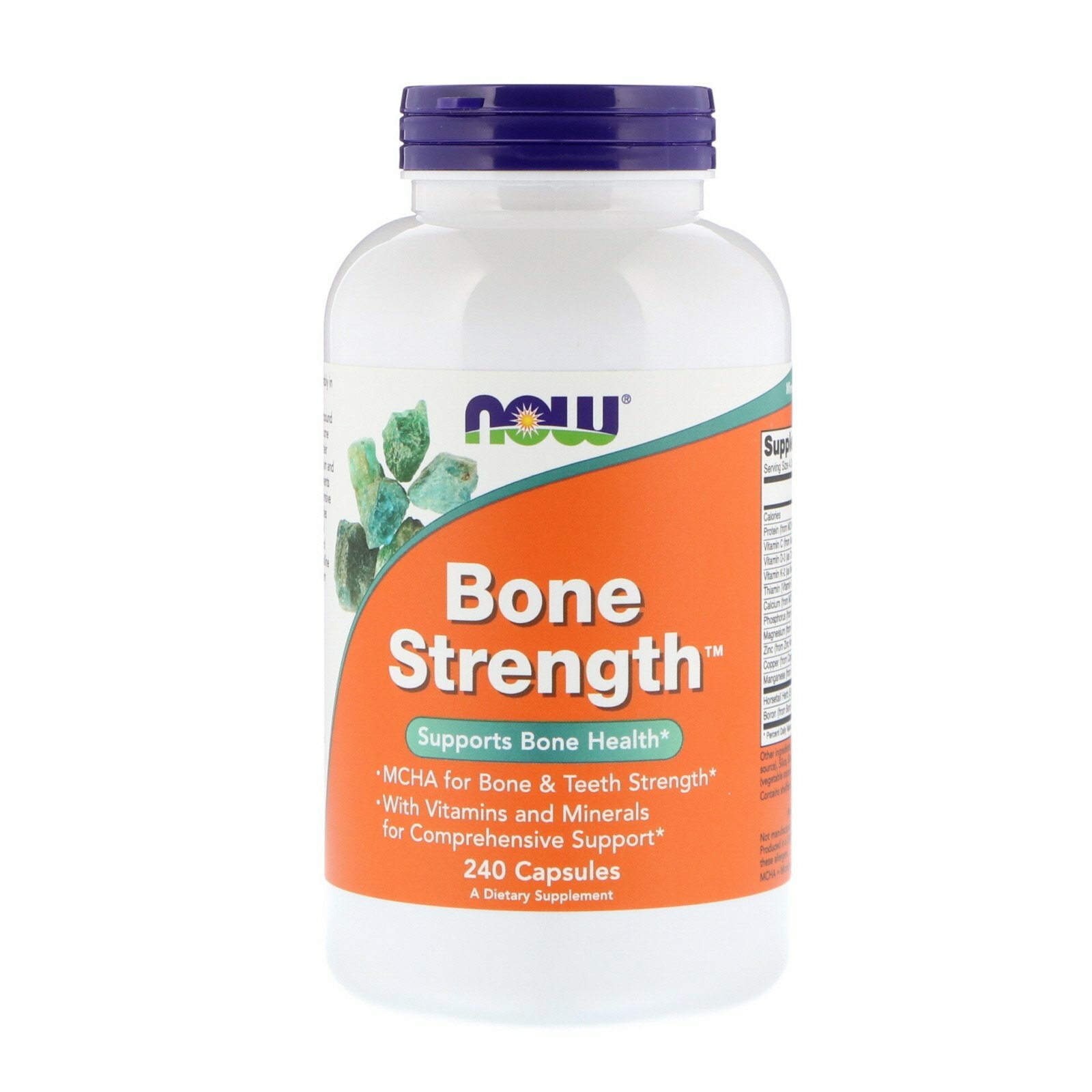 NOW Bone Strength Крепкие Кости Минералы и Витамины  240 капсул