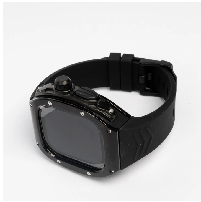 Чехол Urban Sport Kits, для Apple Watch 49mm, силикон, чёрный