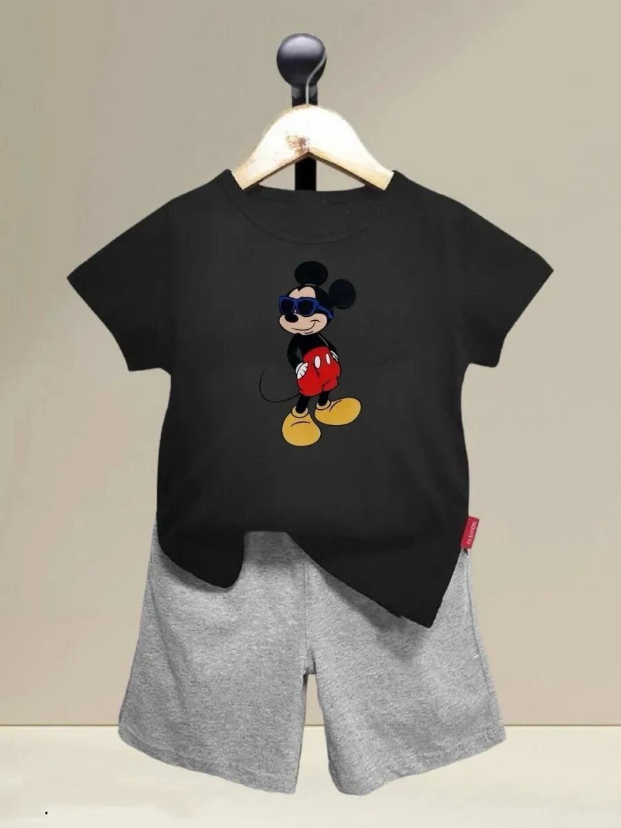 Комплект одежды  Весна-Лето 2023 размер 46рост 158 черный/серый