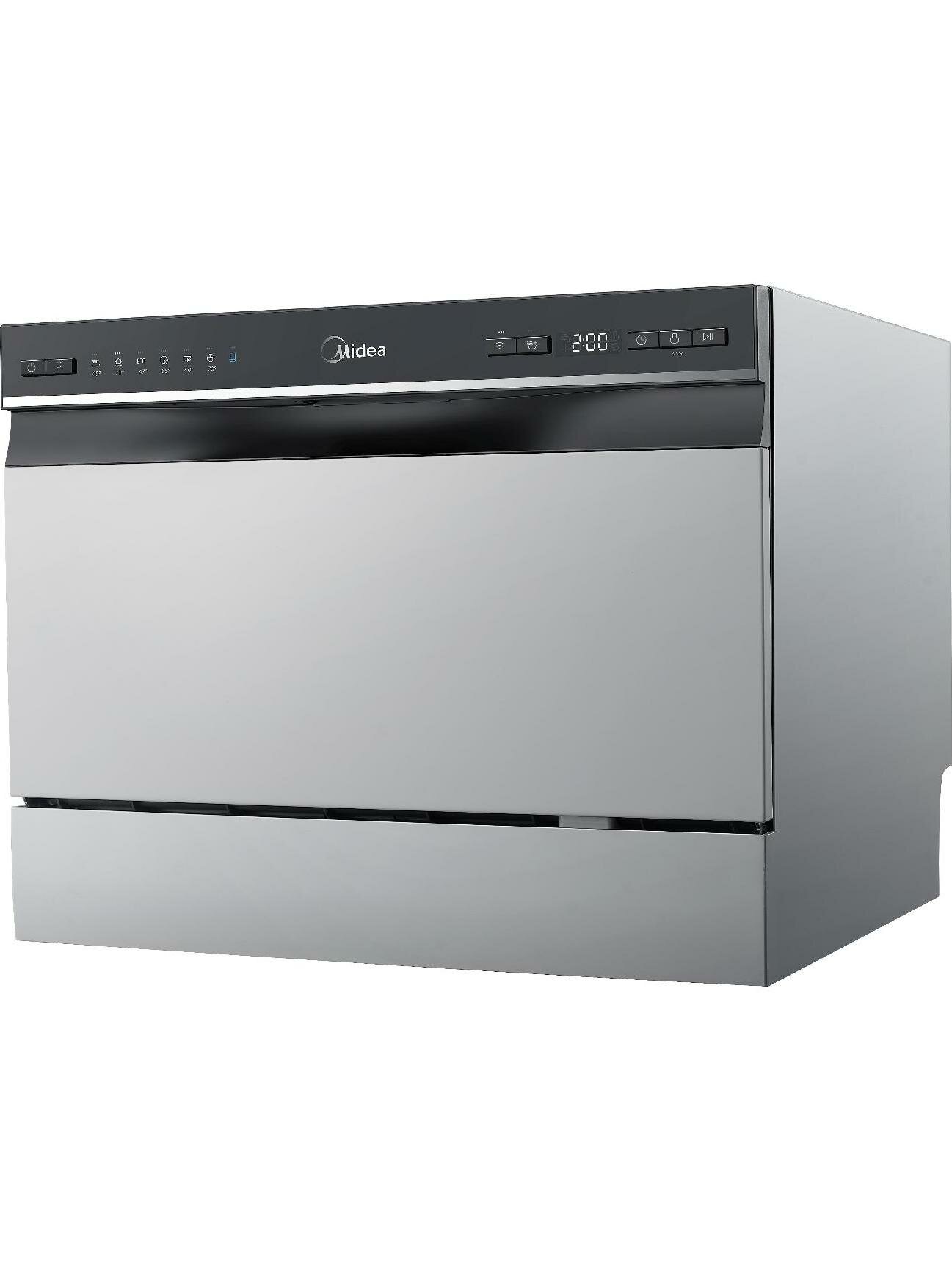 Посудомоечная машина компактная Midea MCFD55S460Si серебристая