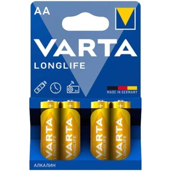 Элемент питания Varta Longlife LR6 AA бл 4
