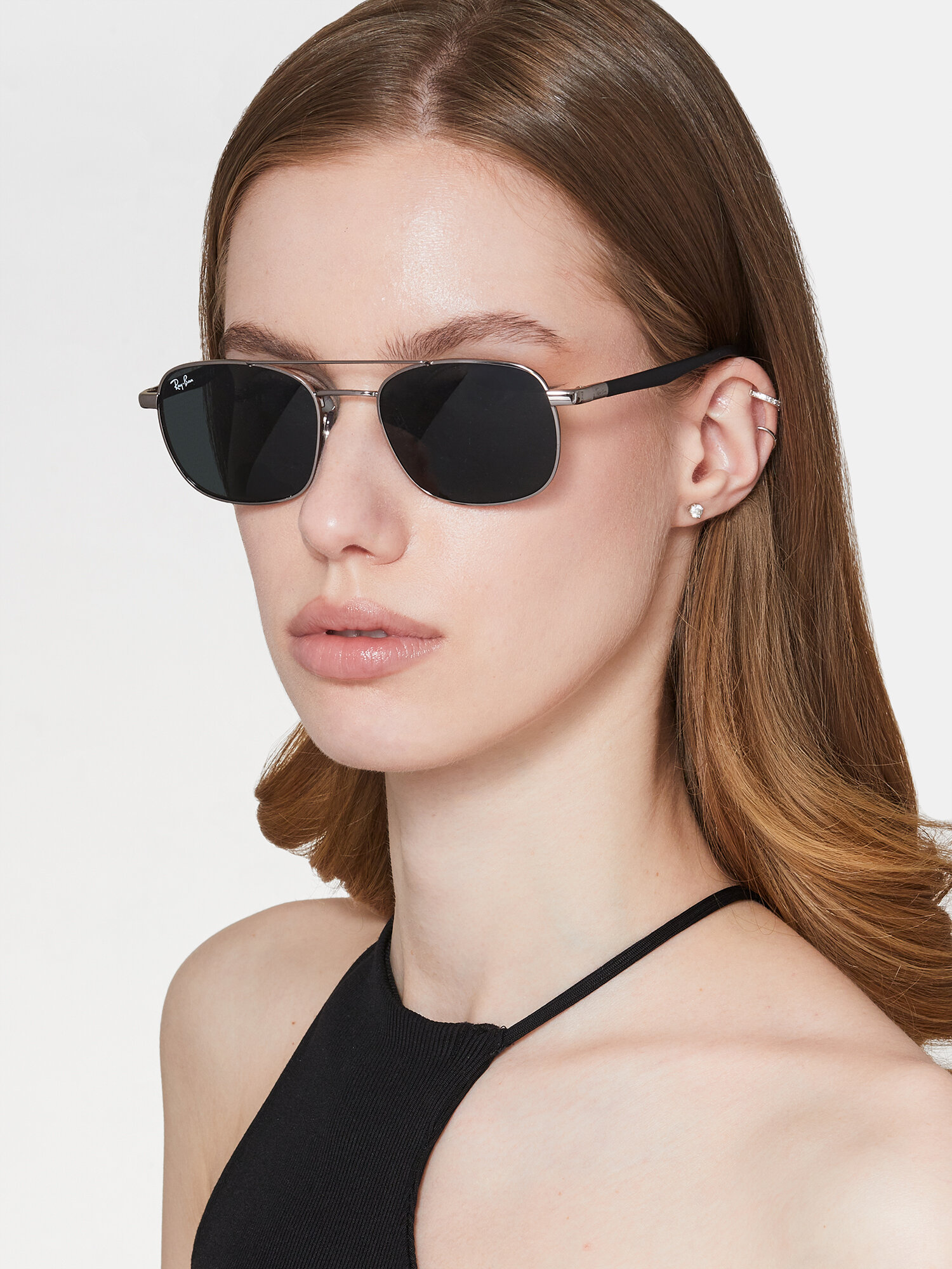 Солнцезащитные очки Ray-Ban, серый — фото 1