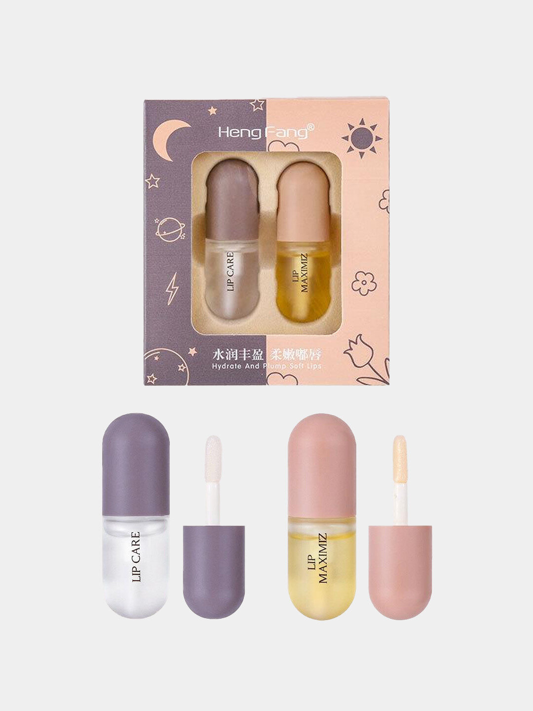 Блеск для губ Warda Beauty, для увеличения объёма, бесцветный, гелевый — фото 1