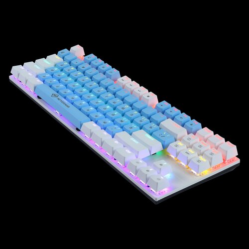 Nevermor Игровая клавиатура проводная Клавиатура ZK 713 Blue Switch Linear Red Switch Русская раскладка голубой белый 2990₽