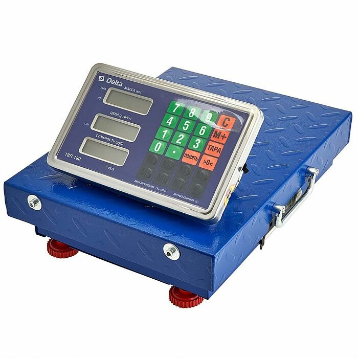 Весы электронные беспроводные платформенные напольные Delta до 200 кг, 30х40 см ТВП-180
