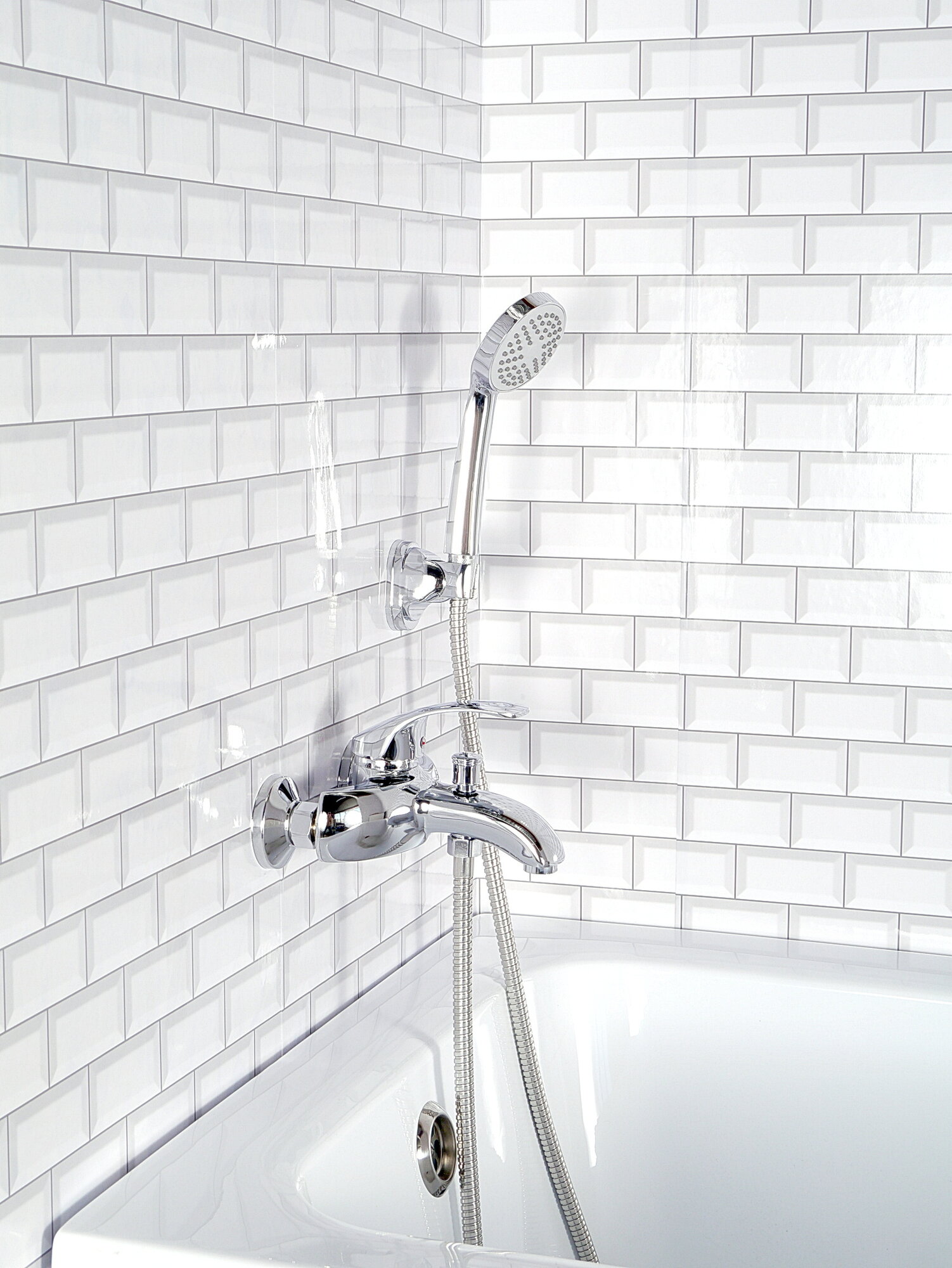 Смеситель Potato P3003, для ванны, покрытие хром, цинковый сплав