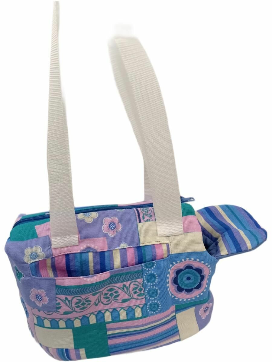 Летняя Сумка переноска   ручная работа  Яркое лето  для собак до 2 кг  размер XS 28см Х 14см Х 13см