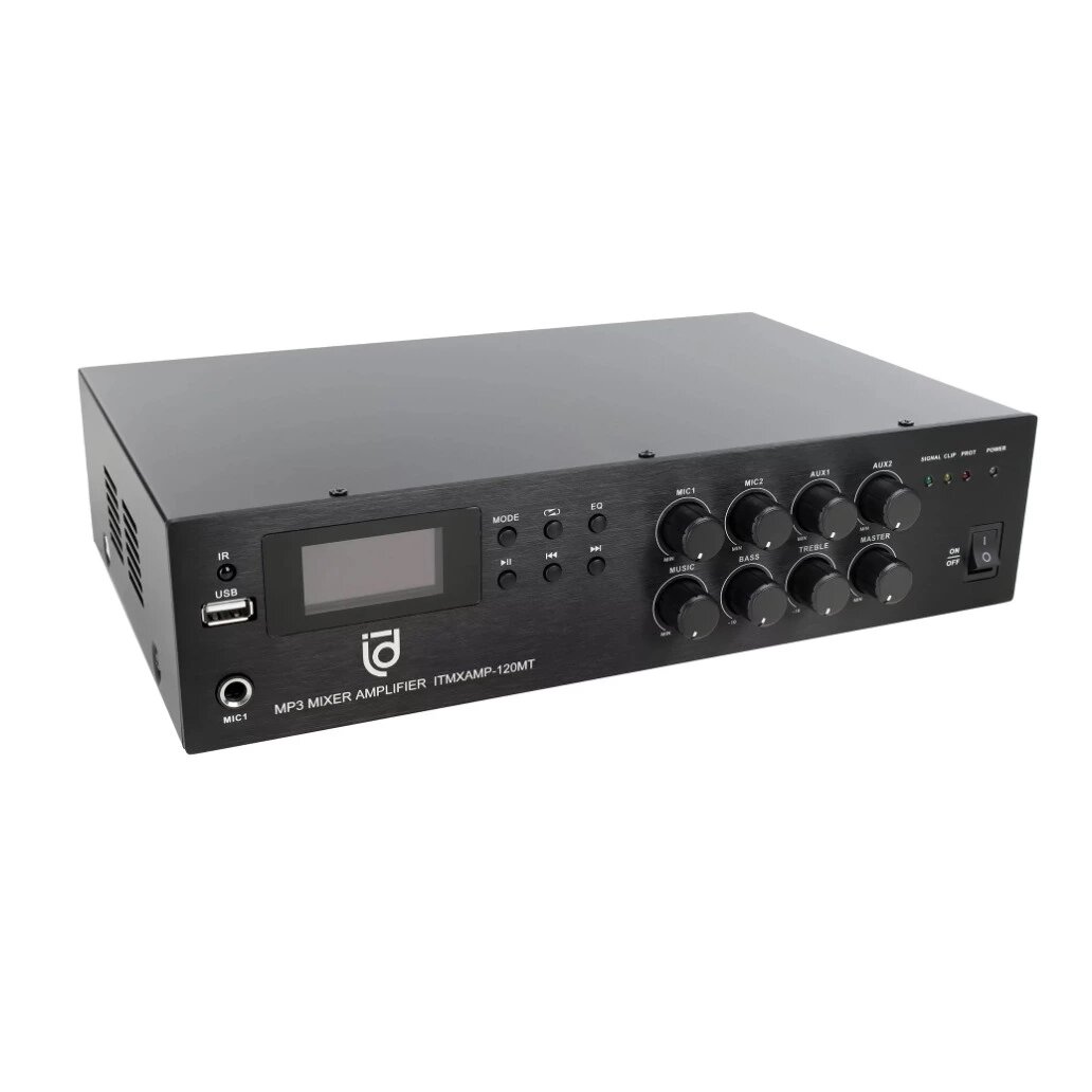 Микшер-усилитель универсальный Intrend ITMXAMP-120MT — фото 1