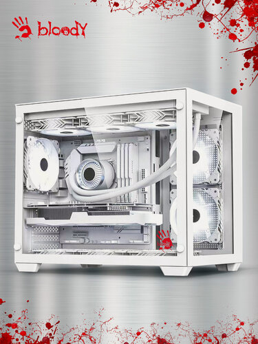 Изображение товара Корпус mATX BLOODY BD-CC108, Mini-Tower, без БП, белый [bd-cc108-wh]