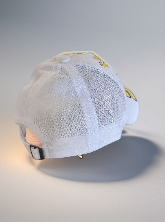 Кепка  McQueen для мальчиков, размер 50-53, белый с цветами — фото 1