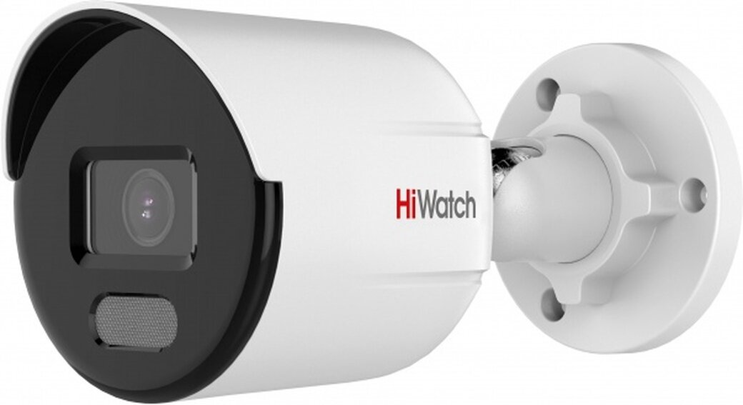 IP-камера HiWatch DS-I450L(C)(2.8mm) 4Мп уличная цилиндрическая с LED-подсветкой до 30м и технологией ColorVu