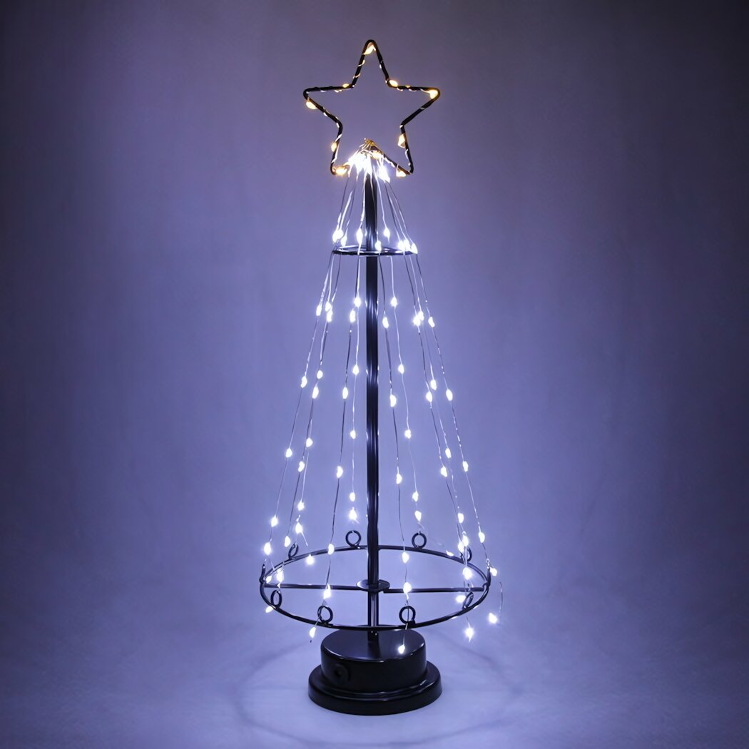 Фигура световая «Ёлка» 45*17 см 91 LED лампа USB/батарейки белый/теплый