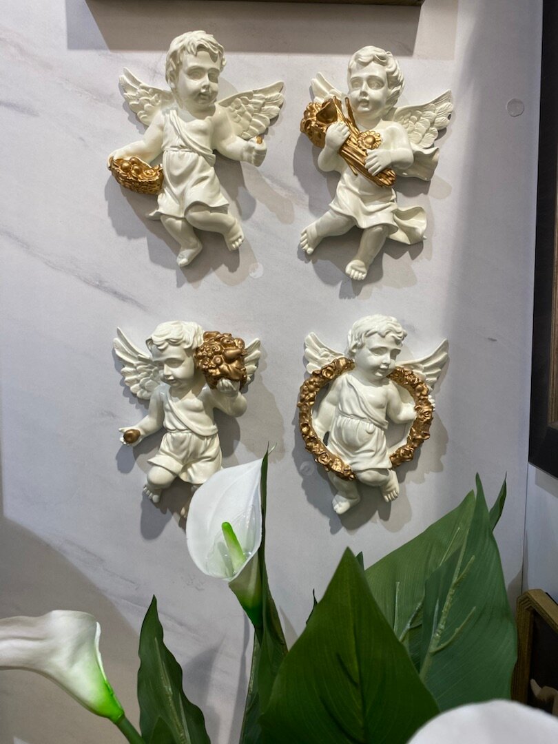 Декор настенный Ангел набор 4 шт Casaentera CE12-7422169 белый 145х55х205h