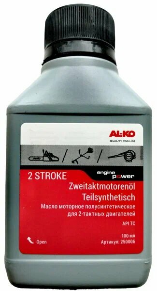 Масло AL-KO 250009 HP, для двухтактного двигателя, полусинтетика, 0.1 л