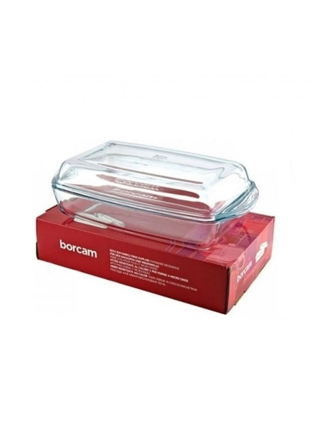 Формы для запекания PASABAHCE BORCAM 5901000, прямоугольные жаропрочные стеклянные, объёмы 2750 мл и 1375 мл, набор 2 пр — фото 1