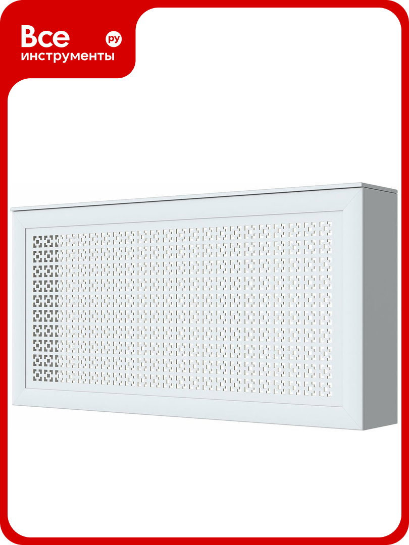Экран для радиаторов (короб) Cosca Decor Модерн дамаско белый 600x1200x200 мм СПБ003420