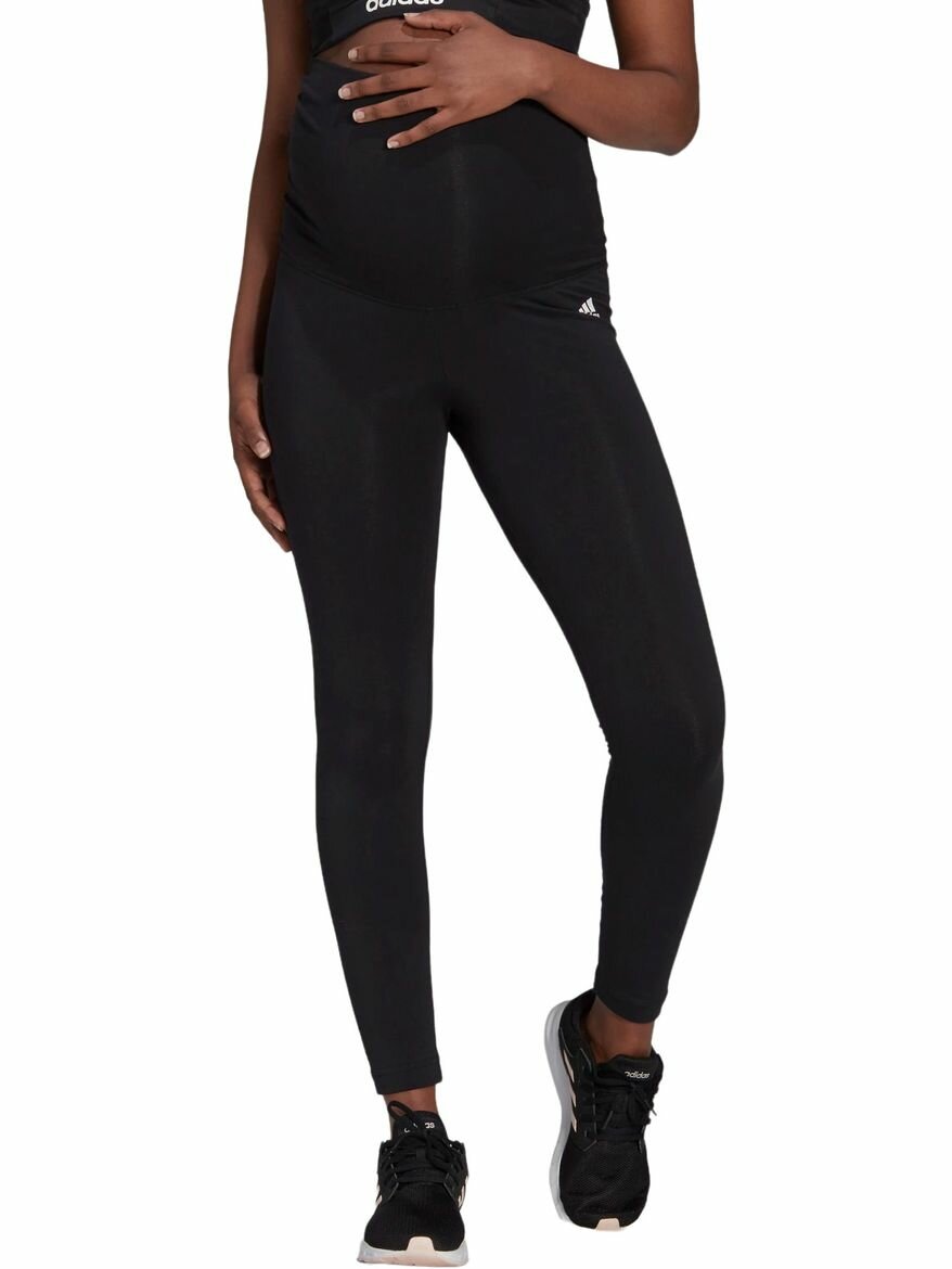 Легинсы спортивные adidas Essentials Cotton, размер XS INT, black/white
