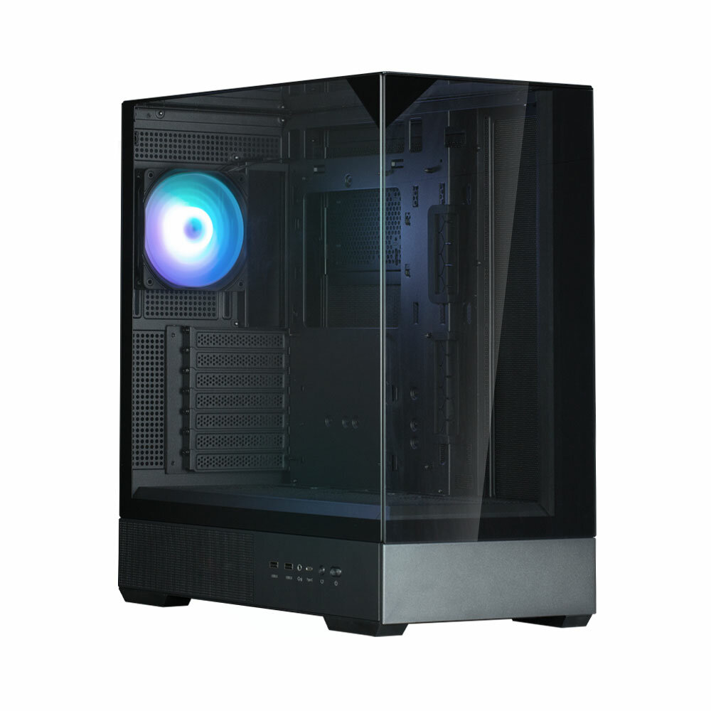 Корпус Zalman "P40 Prism", без БП, с RGB-подсветкой, ATX, черный