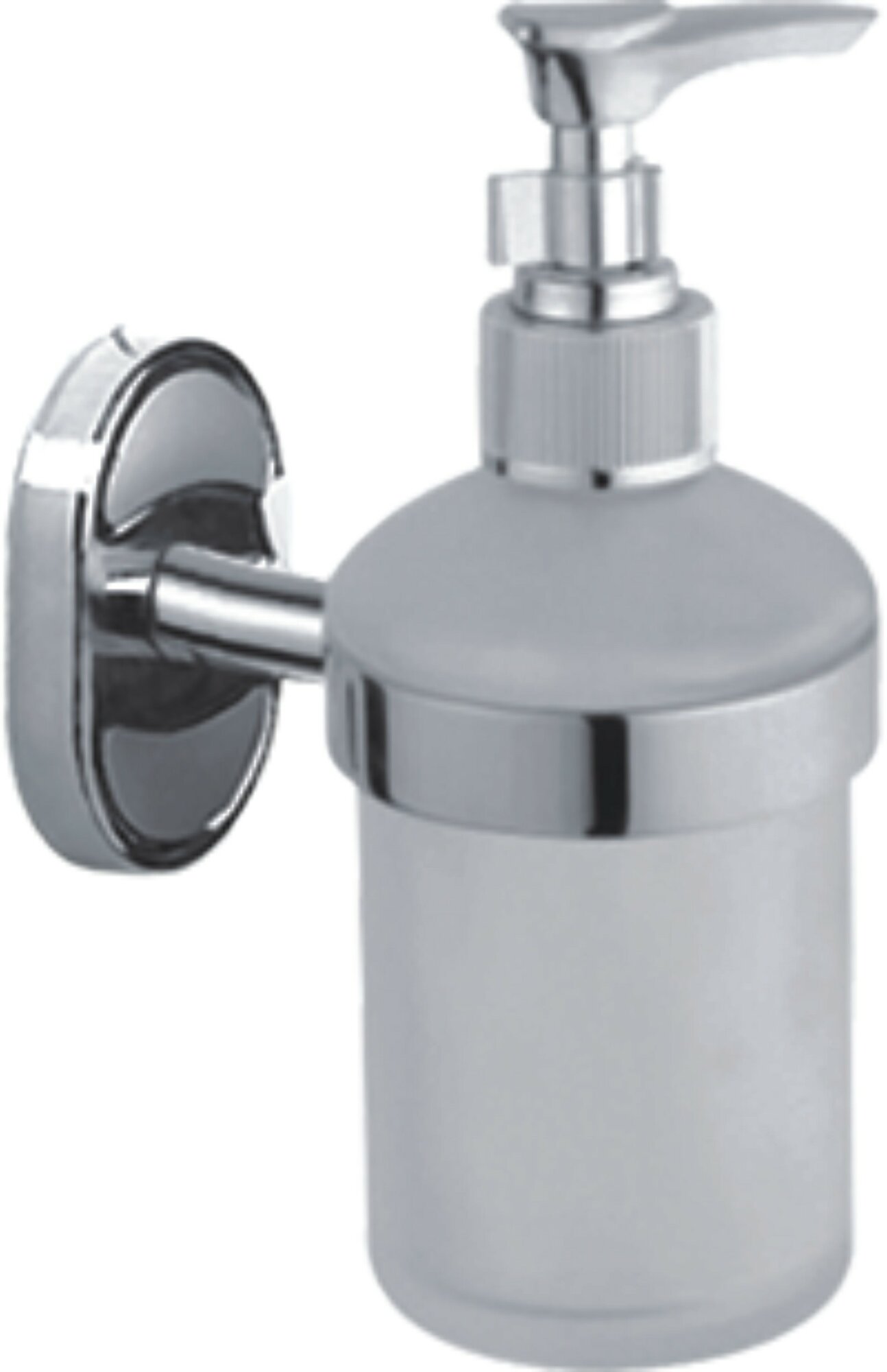 Дозатор HAIBA HB1927 для жидкого мыла  настенный  250мл  хром