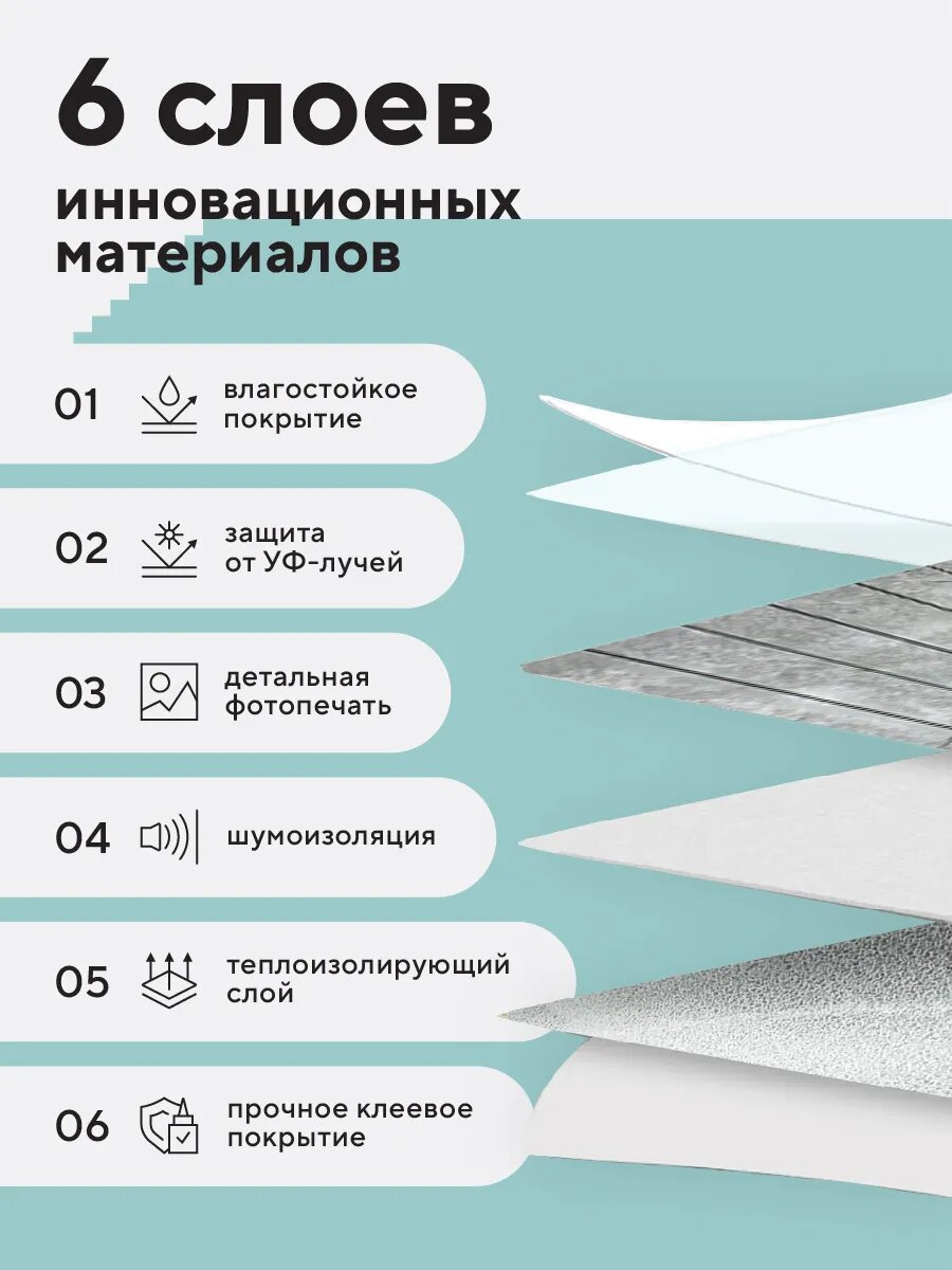 Стеновые панели Conflate самоклеящиеся, декоративные для стен реечные 30*30 см, 10 шт, серый — фото 1