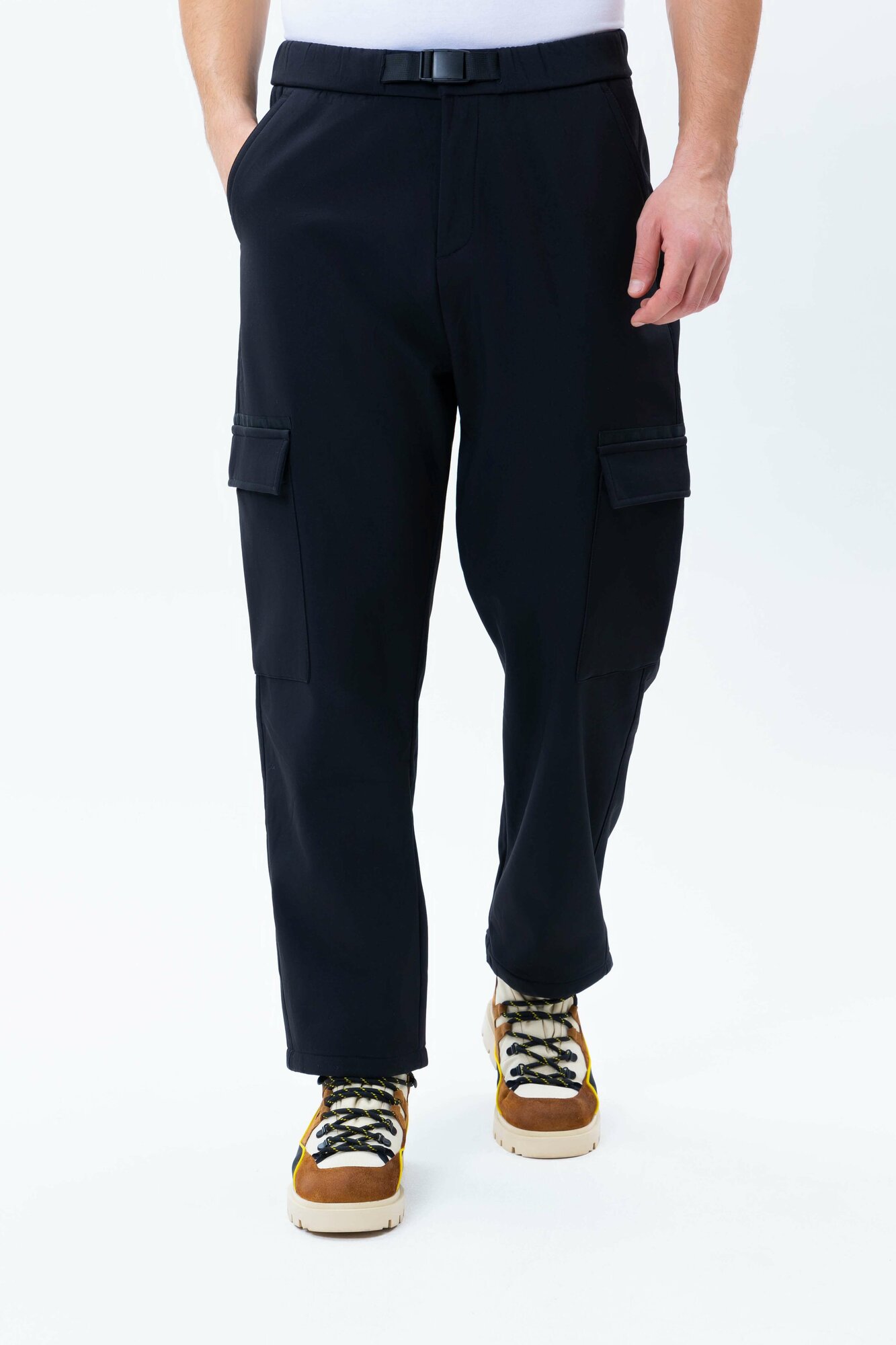 Брюки джоггеры TERRA PRO, размер 30, black