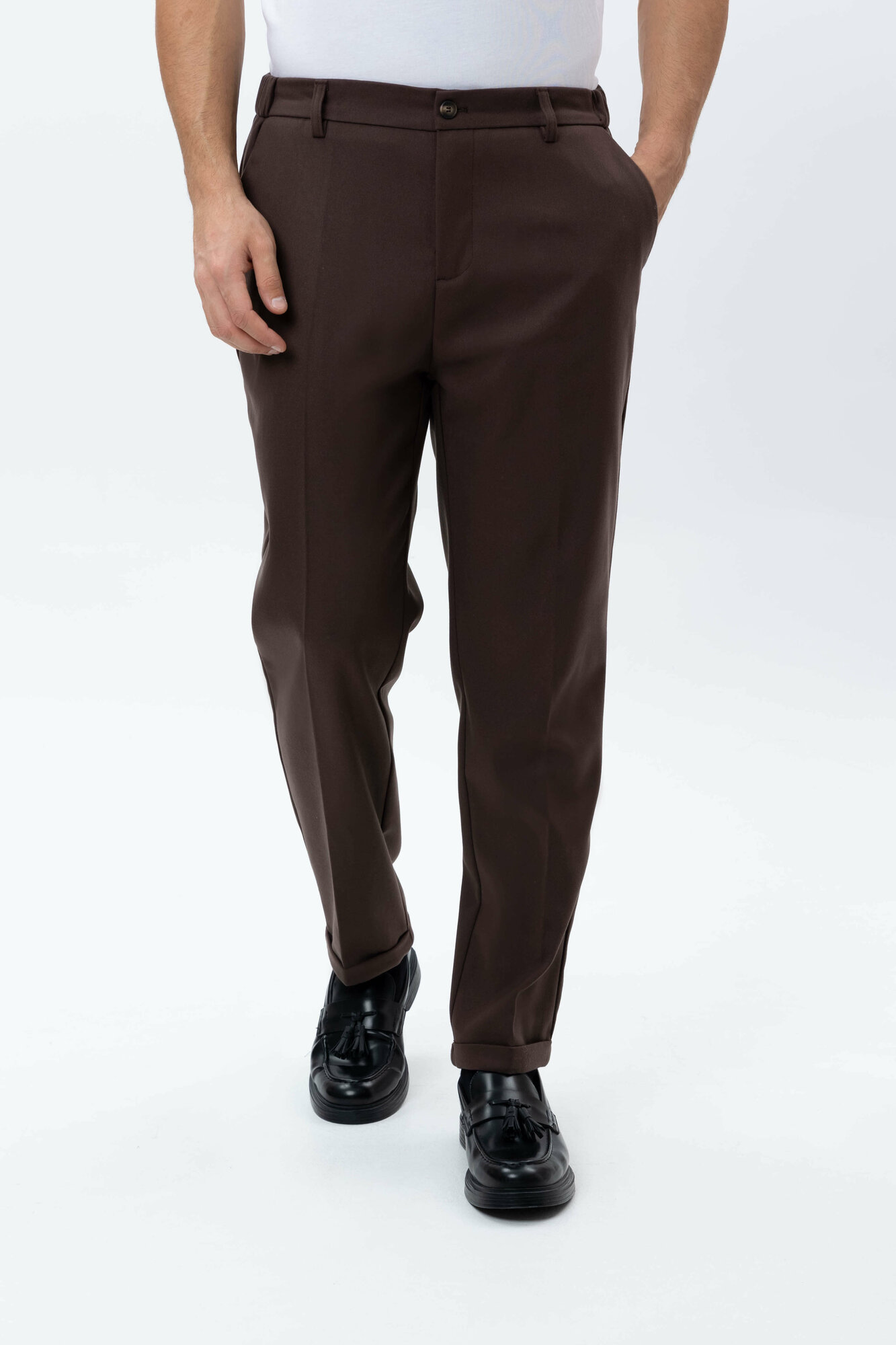 Брюки классические TERRA PRO TERRA PRO, размер 36, brown — фото 1