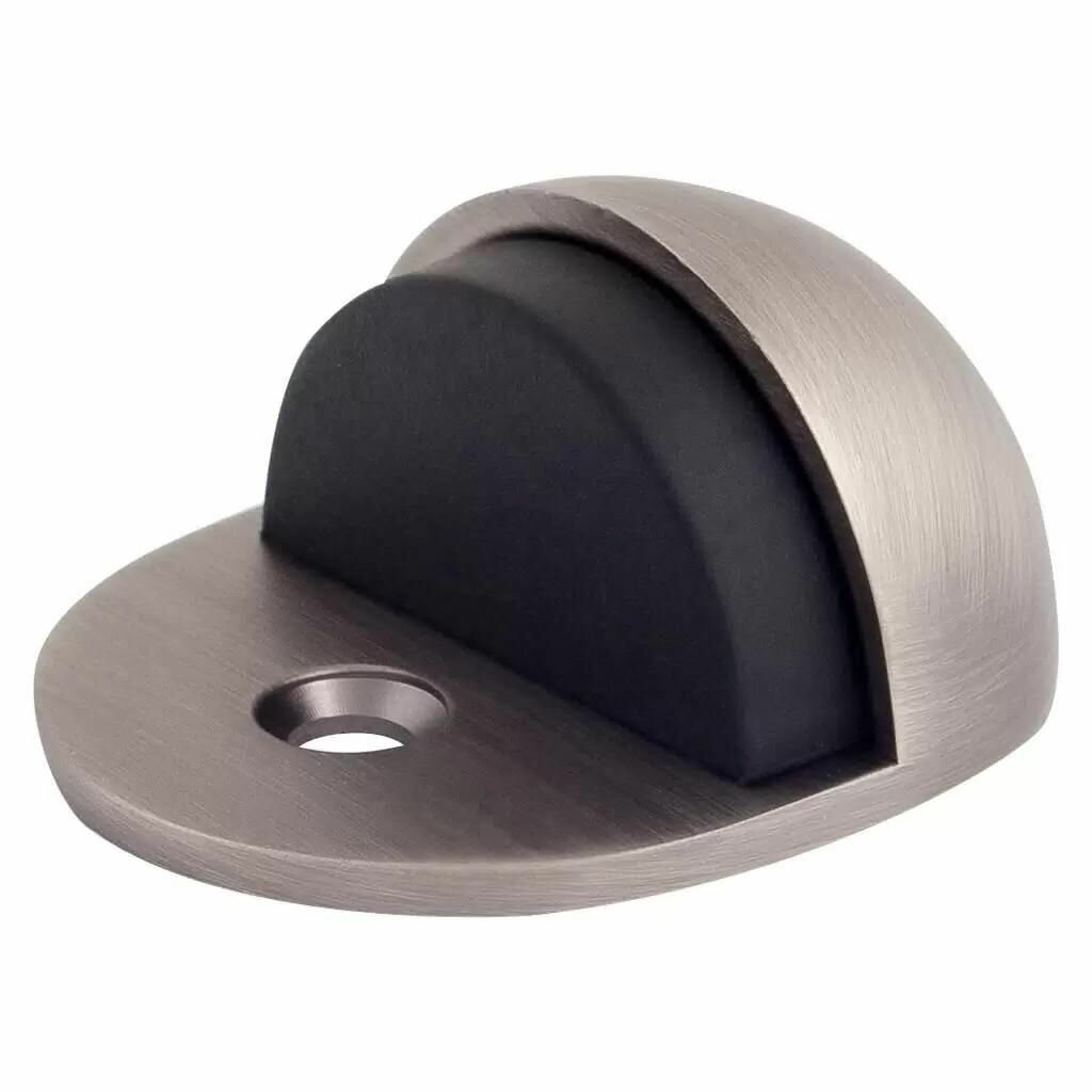 Дверной стоппер APECS упор напольный графит цинковый сплав