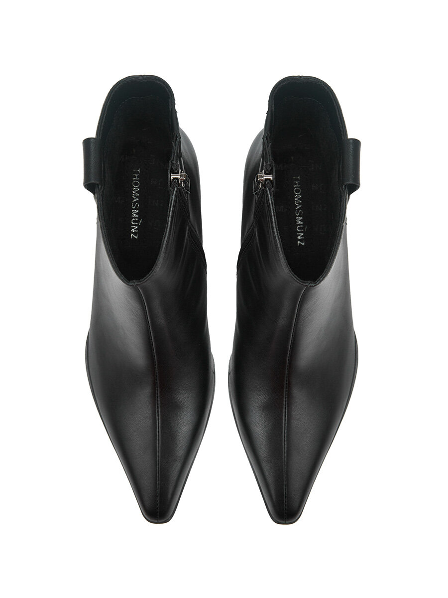 Ботильоны Thomas Munz Осень-зима 2025, размер 40, черный