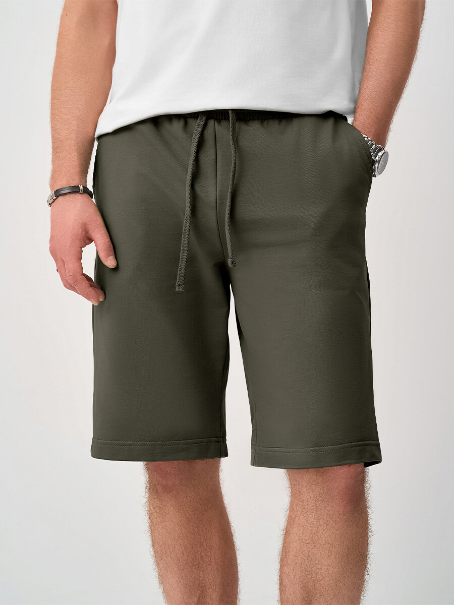 Бермуды Laina Летняя коллекция 2025, размер 54, хаки