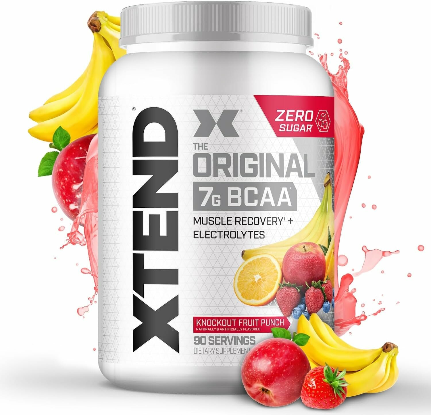 Восстановительный комплект XTEND BCAA Fruit Punch, 90 порций, 7 г