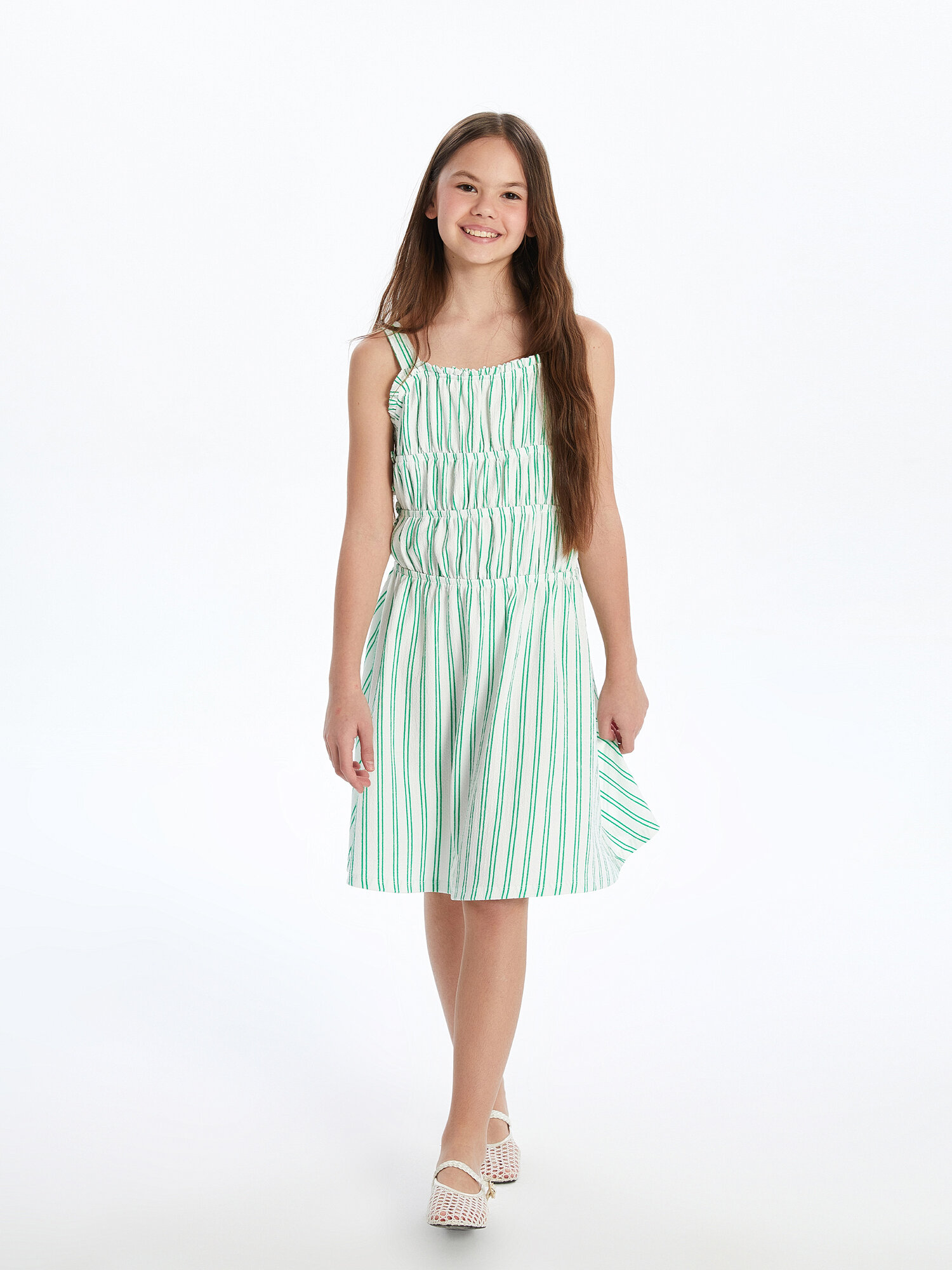 Платье LC Waikiki, размер 10-11 лет, белый