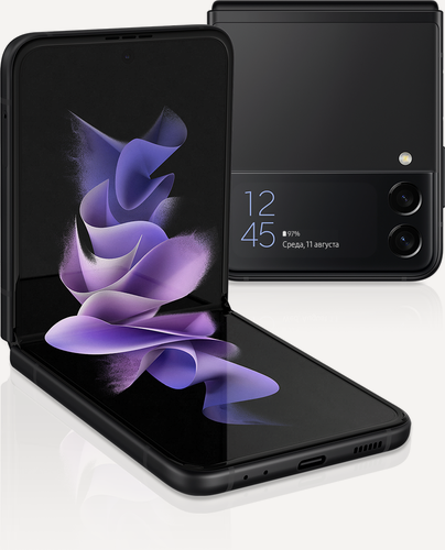 Изображение товара Смартфон Samsung Galaxy Z Flip 3, 8ГБ+256ГБ, 1 nano SIM , черный